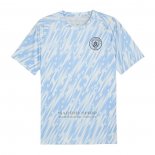 Camiseta Pre Partido del Manchester City 2025-2026 Azul