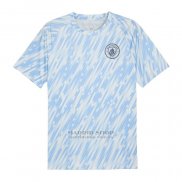 Camiseta Pre Partido del Manchester City 2025-2026 Azul