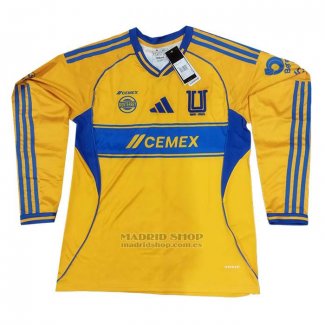 Camiseta Tigres UANL 1ª Manga Larga 2025-2026
