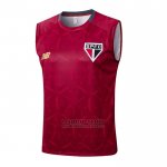 Camiseta de Entrenamiento Sao Paulo Sin Mangas 2025-2026 Rojo