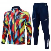Chandal de Chaqueta del Arsenal 2025-2026 Azul Amarillo Rojo
