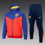 Chandal de Rompevientos del Barcelona 2024-2025 Rojo