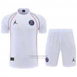 Chandal del Paris Saint-Germain Jordan Manga Corta 2022-2023 Blanco - Pantalon Corto