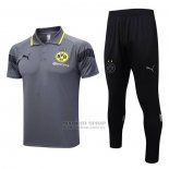 Conjunto Polo del Borussia Dortmund 2023-2024 Gris