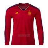 Camiseta Espana 1ª Manga Larga 2022