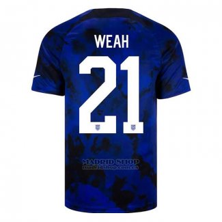 Camiseta Estados Unidos Jugador Weah 2ª 2022