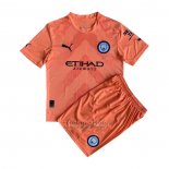 Camiseta Manchester City Portero Nino 2022-2023 Naranja