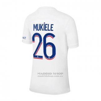 Camiseta Paris Saint-Germain Jugador Mukiele 3ª 2022-2023