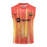 Camiseta de Entrenamiento Barcelona Sin Mangas 2023-2024 Naranja