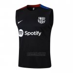 Camiseta de Entrenamiento Barcelona Sin Mangas 2024-2025 Negro