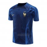 Camiseta de Entrenamiento Francia 2022-2023 Azul Oscuro