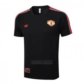 Camiseta de Entrenamiento Manchester United 2025-2026 Negro