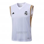 Camiseta de Entrenamiento Real Madrid Sin Mangas 2023-2024 Blanco