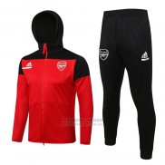 Chandal con Capucha del Arsenal 2021-2022 Rojo