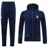 Chandal con Capucha del Italia 2021-2022 Azul