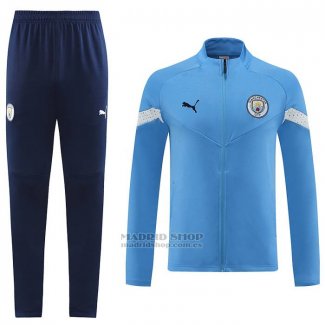 Chandal de Chaqueta del Manchester City 2022-2023 Azul