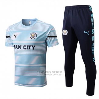 Chandal del Manchester City Manga Corta 2022 Azul