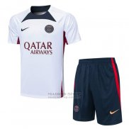 Chandal del Paris Saint-Germain Manga Corta 2023-2024 Blanco - Pantalon Corto