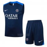 Chandal del Paris Saint-Germain Sin Mangas 2025-2026 Azul