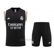 Chandal del Real Madrid Sin Mangas 2023-2024 Negro