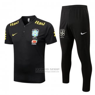 Conjunto Polo del Brasil 2022-2023 Negro