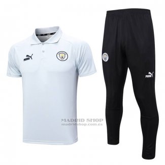 Conjunto Polo del Manchester City 2023-2024 Gris