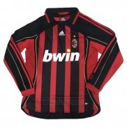Camiseta AC Milan 1ª Manga Larga Retro 2006