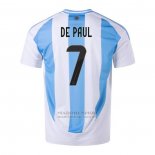 Camiseta Argentina Jugador De Paul 1ª 2024