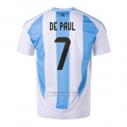 Camiseta Argentina Jugador De Paul 1ª 2024