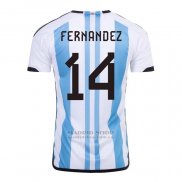 Camiseta Argentina Jugador Fernandez 1ª 2022