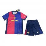 Camiseta Barcelona 1ª Nino 2024-2025 Rojo Azul