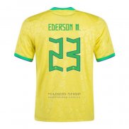 Camiseta Brasil Jugador Ederson M. 1ª 2022