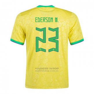 Camiseta Brasil Jugador Ederson M. 1ª 2022