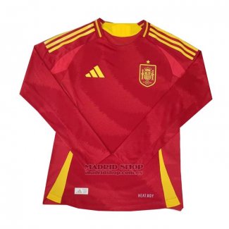 Camiseta Espana 1ª Manga Larga 2024