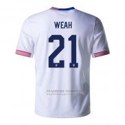 Camiseta Estados Unidos Jugador Weah 1ª 2024