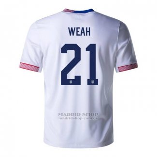 Camiseta Estados Unidos Jugador Weah 1ª 2024