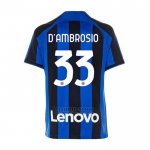 Camiseta Inter Milan Jugador D'Ambrosio 1ª 2022-2023