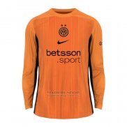 Camiseta Inter Milan Portero Manga Larga 2025-2026 Naranja