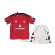 Camiseta Manchester United 1ª Nino 2025-2026