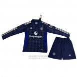 Camiseta Manchester United 2ª Manga Larga Nino 2024-2025