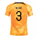 Camiseta Paises Bajos Jugador De Ligt 1ª 2022