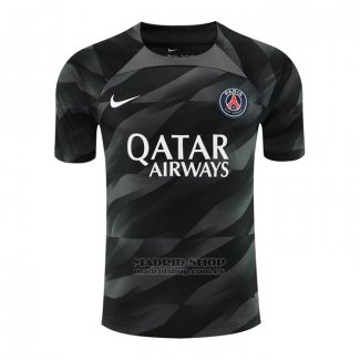 Camiseta Paris Saint-Germain Portero 2023-2024 Negro