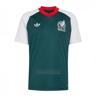Camiseta Pre Partido del Mexico 2026 Verde Blanco