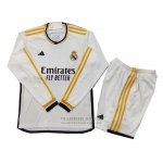Camiseta Real Madrid 1ª Nino Manga Larga 2023-2024