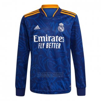 Camiseta Real Madrid 2ª Manga Larga 2021-2022