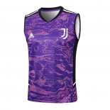 Camiseta de Entrenamiento Juventus Sin Mangas 2023-2024 Purpura