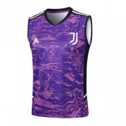 Camiseta de Entrenamiento Juventus Sin Mangas 2023-2024 Purpura