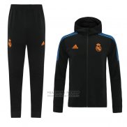 Chandal con Capucha del Real Madrid 2021-22 Negro