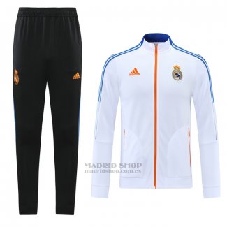 Chandal de Chaqueta del Real Madrid Nino 2021-2022 Blanco