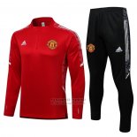 Chandal de Sudadera del Manchester United UCL 2021-2022 Rojo